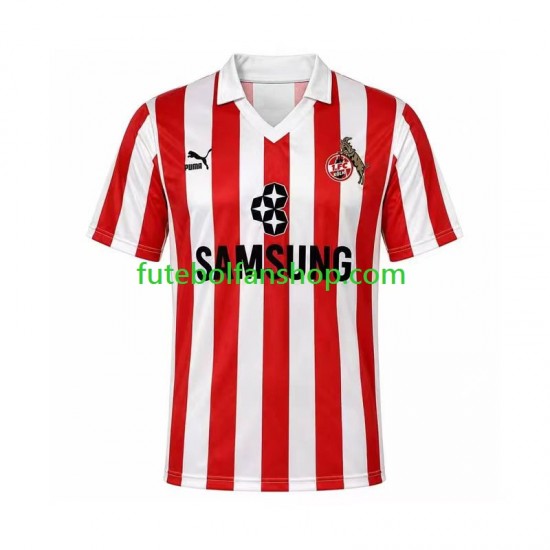 Camisola Alternativa (2ª) FC Köln Retro 1988 1989 Manga Curta ,Homem