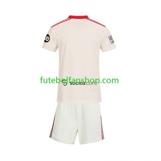 Camisola Principal Sevilla FC Retro Época 2025/2026 Manga Curta ,Criança