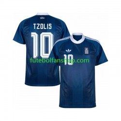 Camisola Alternativo Seleção Grega Christos Tzolis 17 Época 2026/2027 Manga Curta ,Homem