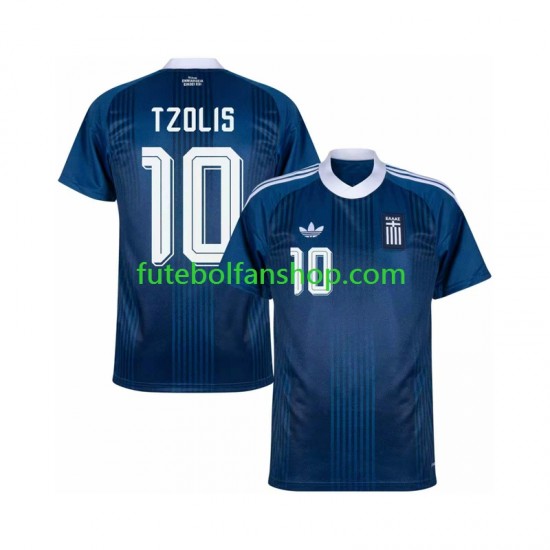 Camisola Alternativo Seleção Grega Christos Tzolis 17 Época 2026/2027 Manga Curta ,Homem