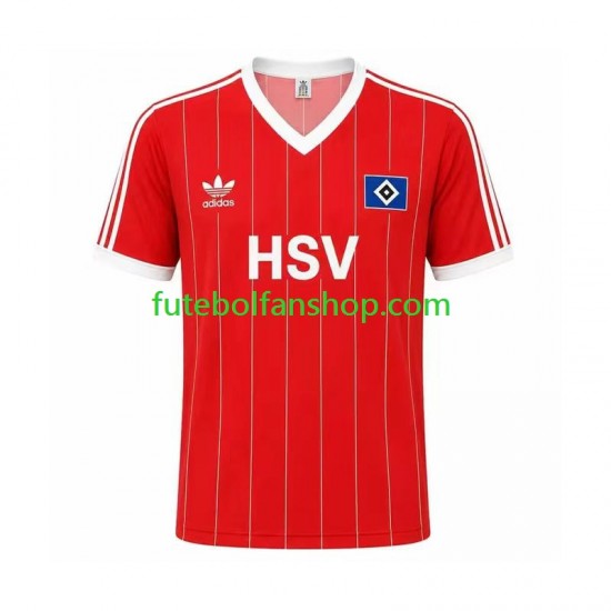 Camisola Alternativo Hamburger SV Retro 1983 Manga Curta ,Homem