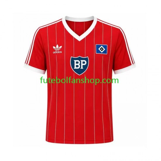 Camisola Alternativo Hamburger SV Retro 1984 Manga Curta ,Homem