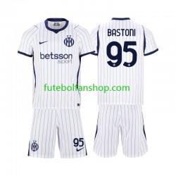 Camisola Alternativo Inter de Milão Alessandro Bastoni 95 Época 2026/2027 Manga Curta ,Criança
