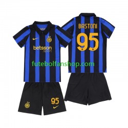 Camisola Principal Inter de Milão Alessandro Bastoni 95 Época 2026/2027 Manga Curta ,Criança