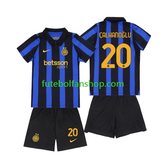 Camisola Principal Inter de Milão Hakan Calhanoglu 20 Época 2026/2027 Manga Curta ,Criança