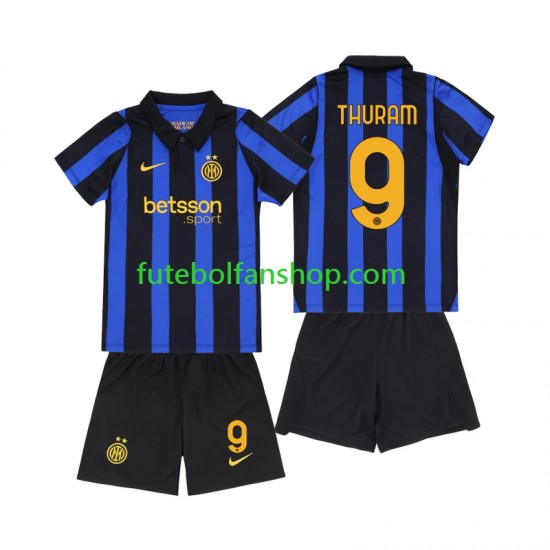 Camisola Principal Inter de Milão Marcus Thuram 9 Época 2026/2027 Manga Curta ,Criança