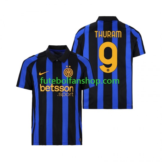 Camisola Principal Inter de Milão Marcus Thuram 9 Época 2026/2027 Manga Curta ,Homem