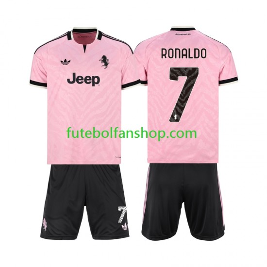 Camisola Alternativo Juventus Cristiano Ronaldo 7 Época 2026/2027 Manga Curta ,Criança
