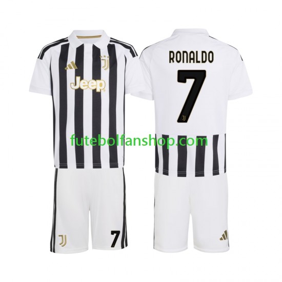 Camisola Principal Juventus Cristiano Ronaldo 7 Época 2026/2027 Manga Curta ,Criança
