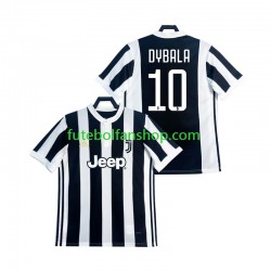 Camisola Principal Juventus DYBALA 21 Retro 2017 2018 Manga Curta ,Homem