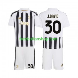 Camisola Principal Juventus Jonathan David 30 Época 2026/2027 Manga Curta ,Criança