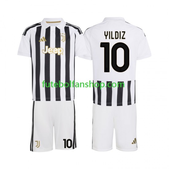 Camisola Principal Juventus Kenan Yildiz 10 Época 2026/2027 Manga Curta ,Criança