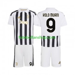 Camisola Principal Juventus Randal Kolo Muani 9 Época 2026/2027 Manga Curta ,Criança