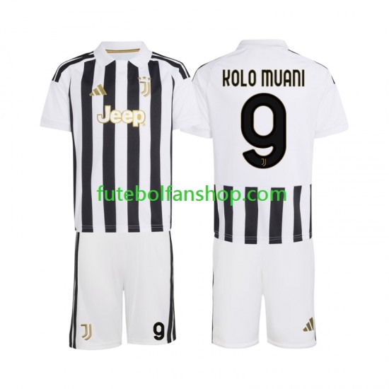 Camisola Principal Juventus Randal Kolo Muani 9 Época 2026/2027 Manga Curta ,Criança