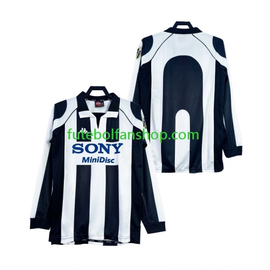 Camisola Principal Juventus Retro 1997 1998 Manga Comprida ,Homem