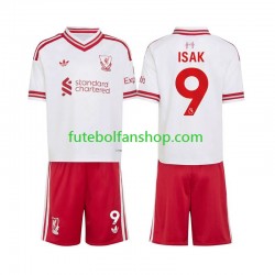 Camisola Alternativo Liverpool Alexander Isak 9 Época 2026/2027 Manga Curta ,Criança