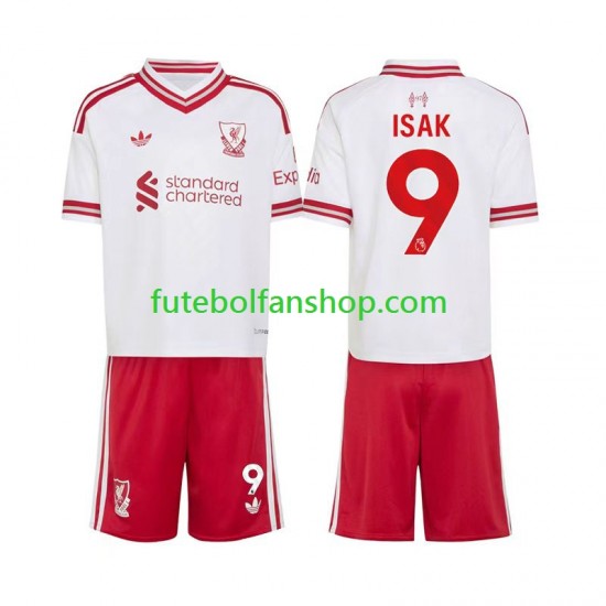 Camisola Alternativo Liverpool Alexander Isak 9 Época 2026/2027 Manga Curta ,Criança