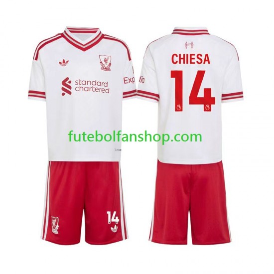 Camisola Alternativo Liverpool Federico Chiesa 14 Época 2026/2027 Manga Curta ,Criança
