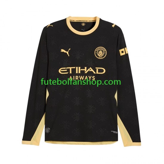 Camisola Alternativo Manchester City Época 2026/2027 Manga Comprida ,Homem