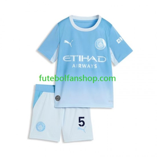 Camisola Principal Manchester City Elliot Anderson 5 Época 2026/2027 Manga Curta ,Criança
