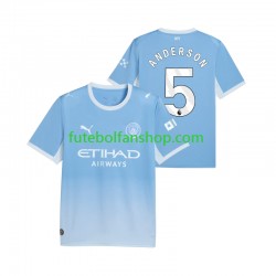 Camisola Principal Manchester City Elliot Anderson 5 Época 2026/2027 Manga Curta ,Homem