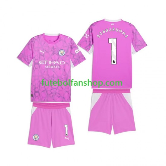 Camisola Alternativo Guarda-redes Manchester City Gianluigi Donnarumma 1 Época 2026/2027 Manga Curta ,Criança