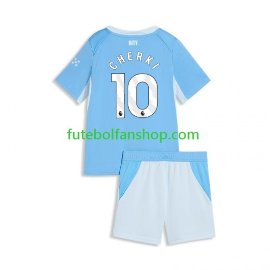 Camisola Principal Manchester City Rayan Cherki 10 Época 2026/2027 Manga Curta ,Criança