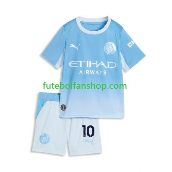 Camisola Principal Manchester City Rayan Cherki 10 Época 2026/2027 Manga Curta ,Criança