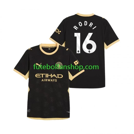 Camisola Alternativo Manchester City Rodri 16 Época 2026/2027 Manga Curta ,Homem