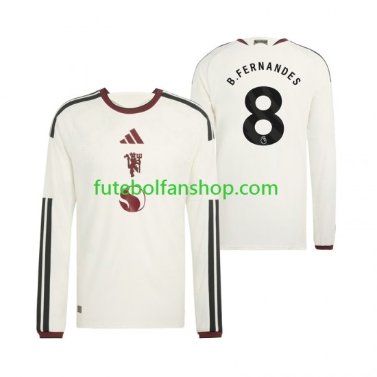 Camisola Alternativa (2ª) Manchester United Bruno Fernandes 8 Época 2026/2027 Manga Comprida ,Homem
