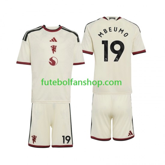 Camisola Alternativa (2ª) Manchester United Bryan Mbeumo 19 Época 2026/2027 Manga Curta ,Criança