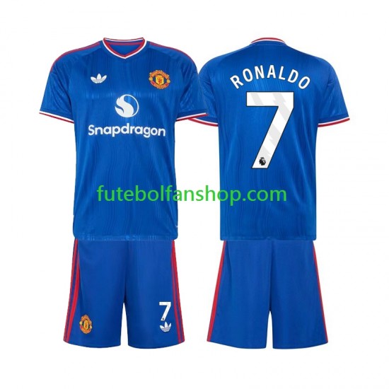 Camisola Alternativo Manchester United Cristiano Ronaldo 7 Época 2026/2027 Manga Curta ,Criança
