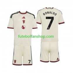 Camisola Alternativa (2ª) Manchester United Cristiano Ronaldo 7 Época 2026/2027 Manga Curta ,Criança