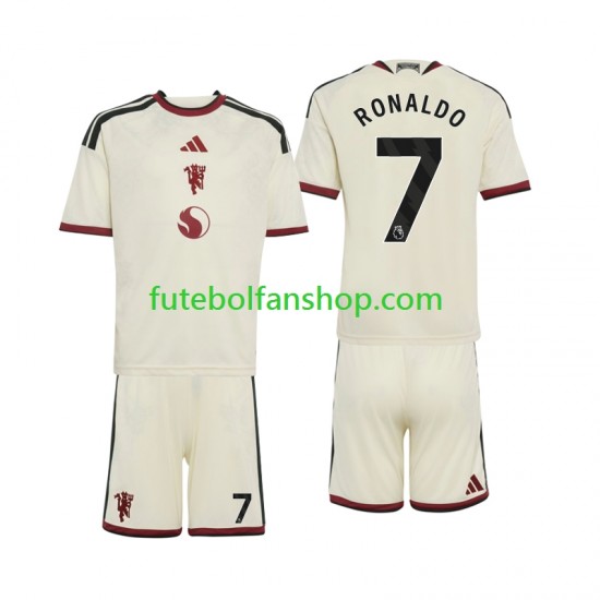 Camisola Alternativa (2ª) Manchester United Cristiano Ronaldo 7 Época 2026/2027 Manga Curta ,Criança