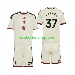 Camisola Alternativa (2ª) Manchester United Kobbie Mainoo 37 Época 2026/2027 Manga Curta ,Criança