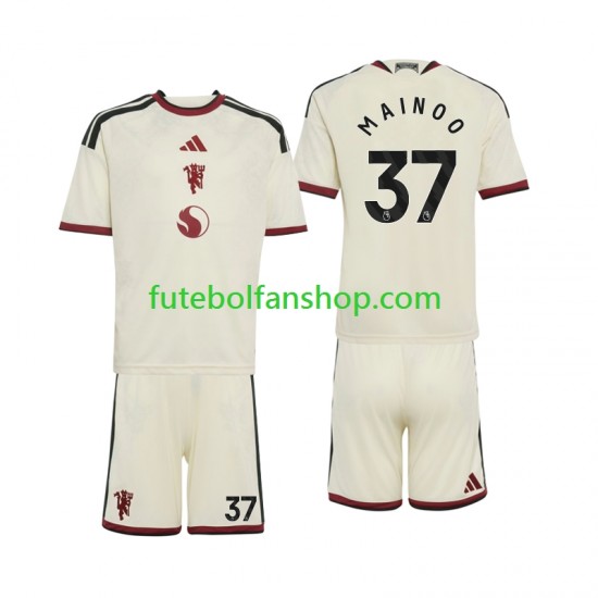 Camisola Alternativa (2ª) Manchester United Kobbie Mainoo 37 Época 2026/2027 Manga Curta ,Criança