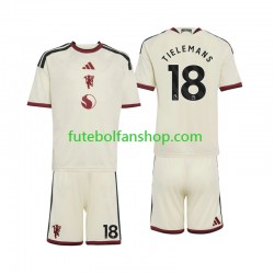 Camisola Alternativa (2ª) Manchester United Youri Tielemans 18 Época 2026/2027 Manga Curta ,Criança