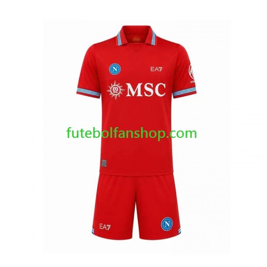 Camisola Alternativa (2ª) Napoli Época 2026/2027 Manga Curta ,Criança