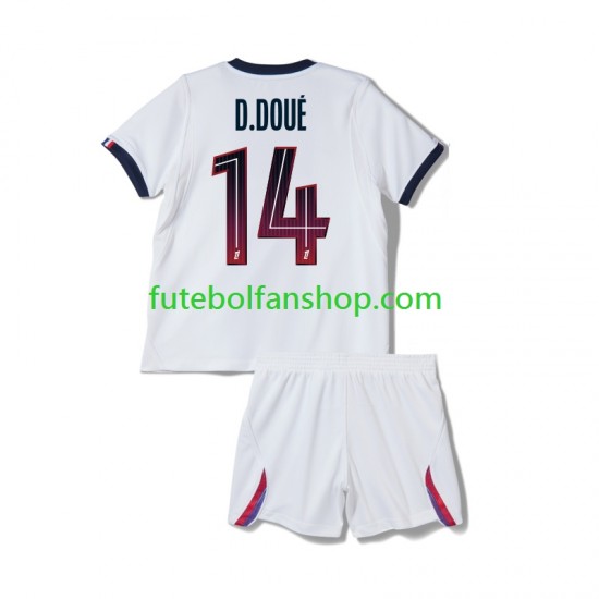 Camisola Alternativo Paris Saint-Germain Desire Doue 14 Época 2026/2027 Manga Curta ,Criança