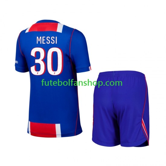 Camisola Principal Paris Saint-Germain Lionel Messi 30 Época 2026/2027 Manga Curta ,Criança