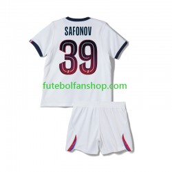 Camisola Alternativo Paris Saint-Germain Matvey Safonov 39 Época 2026/2027 Manga Curta ,Criança