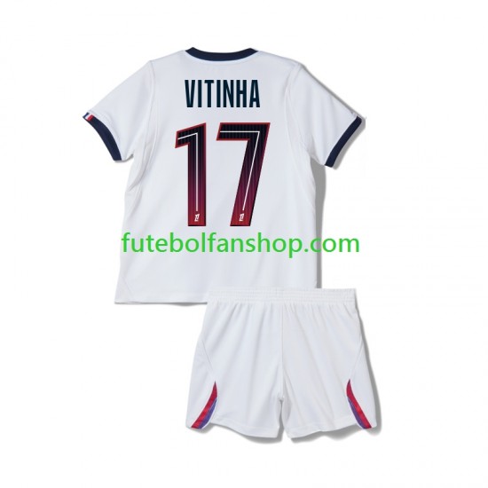 Camisola Alternativo Paris Saint-Germain Vitinha 17 Época 2026/2027 Manga Curta ,Criança