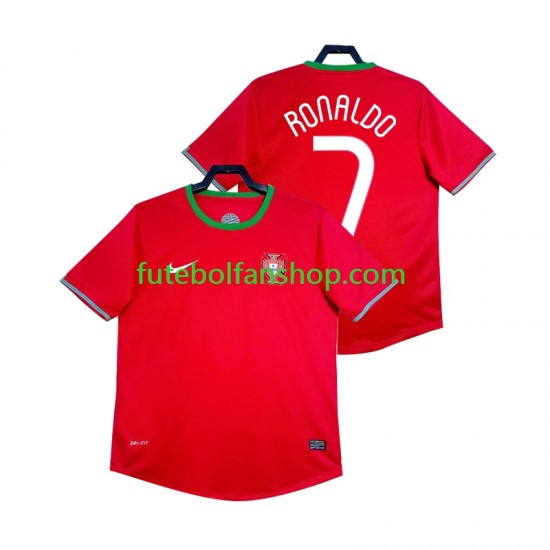 Camisola Principal Seleção Portuguesa Cristiano Ronaldo 7 Retro 2012 Manga Curta ,Homem