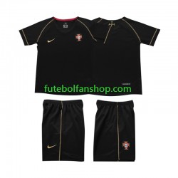 Camisola Alternativo Seleção Portuguesa Retro 2006 Manga Curta ,Criança