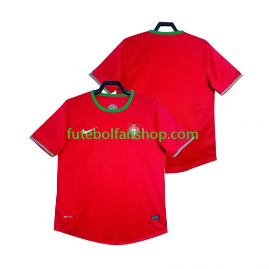Camisola Principal Seleção Portuguesa Retro 2012 Manga Curta ,Homem