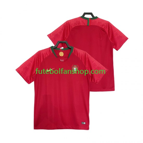 Camisola Principal Seleção Portuguesa Retro 2018 Manga Curta ,Homem