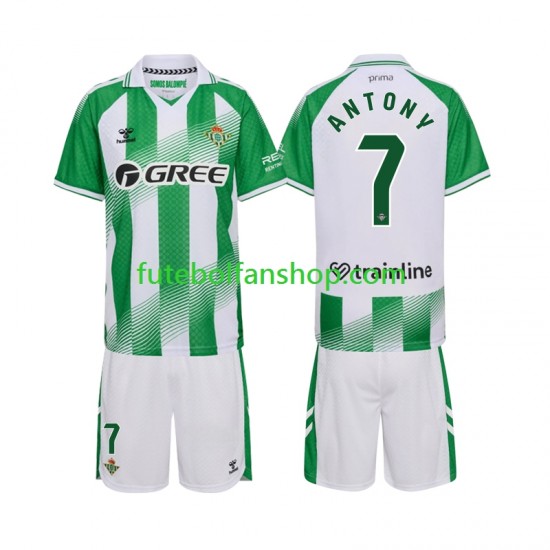 Camisola Principal Real Betis Anthoy 7 Época 2026/2027 Manga Curta ,Criança