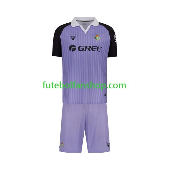 Camisola Principal Guarda-redes Real Betis Retro Época 2025/2026 Manga Curta ,Criança