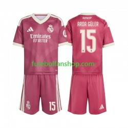 Camisola Alternativa (2ª) Real Madrid Arda Guler 15 Época 2026/2027 Manga Curta ,Criança