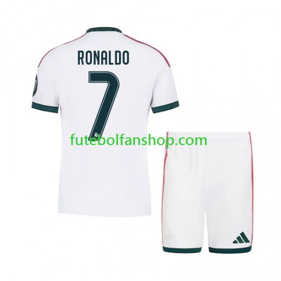 Camisola Principal Real Madrid Cristiano Ronaldo 7 Época 2026/2027 Manga Curta ,Criança